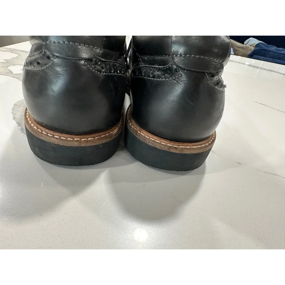 Johnston & Murphy Black‎ Leather Cap Toe Oxford Dress Shoes Men's 8M